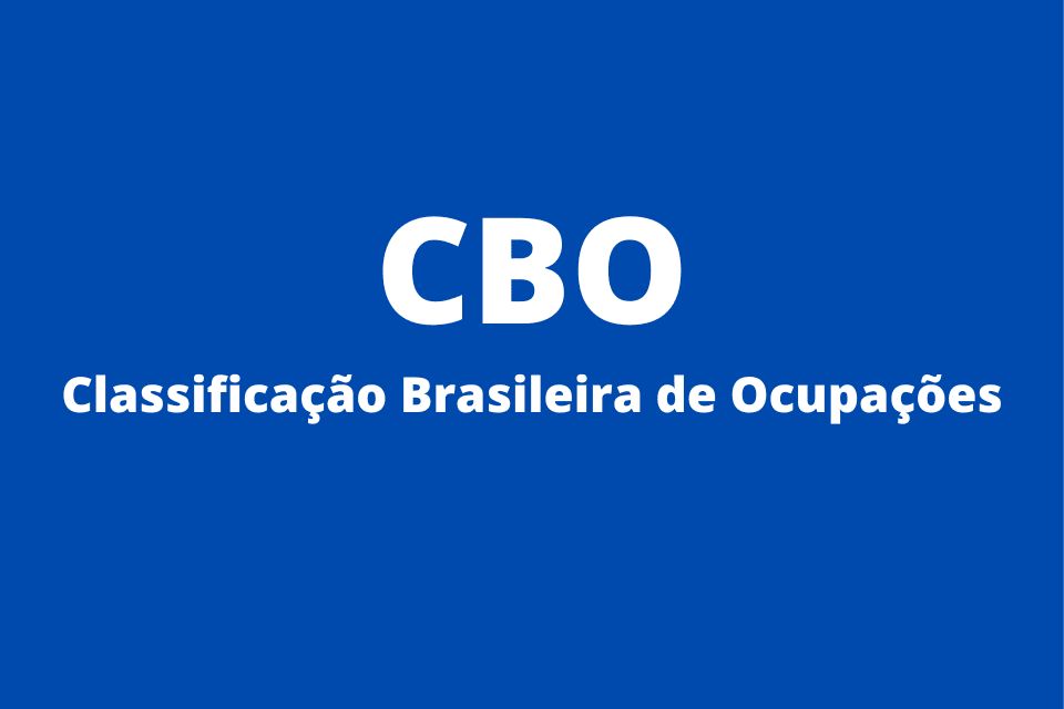 Classificação Brasileira de Ocupações (CBO).